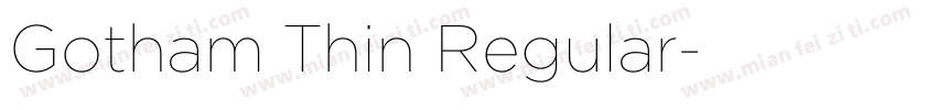 Gotham Thin Regular字体转换